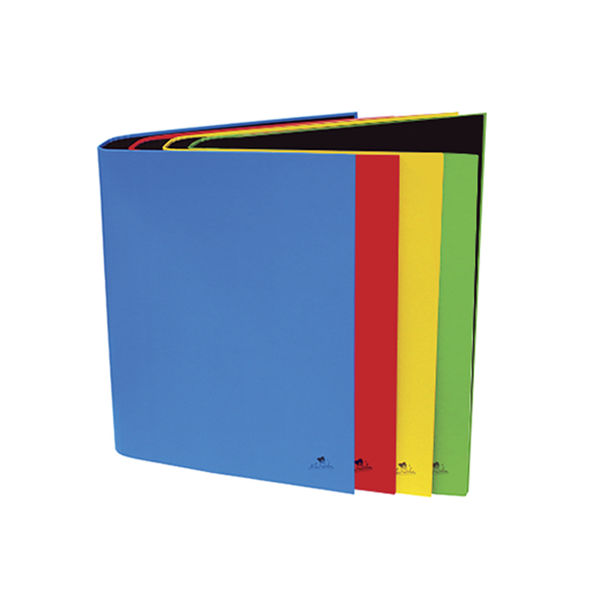 Carpeta cartró 2 anelles 25 mm colors folrat plast