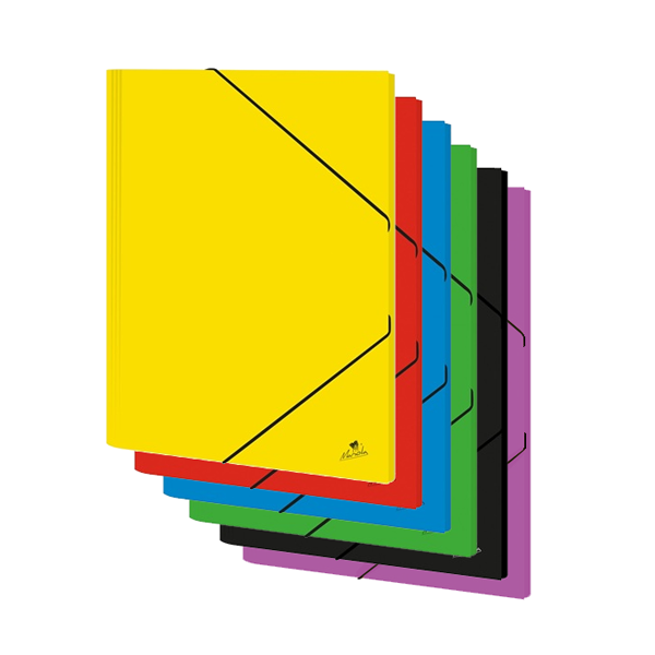 Carpeta de gomas cartón forrado plastificado mate Folio