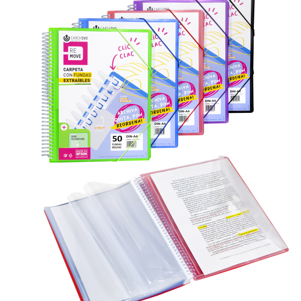Carpeta fundes Carchivo Remove 40 f. A4