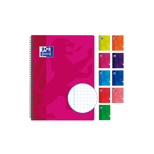 Cuaderno Oxford Folio 80 hojas cuadrícula 4x4