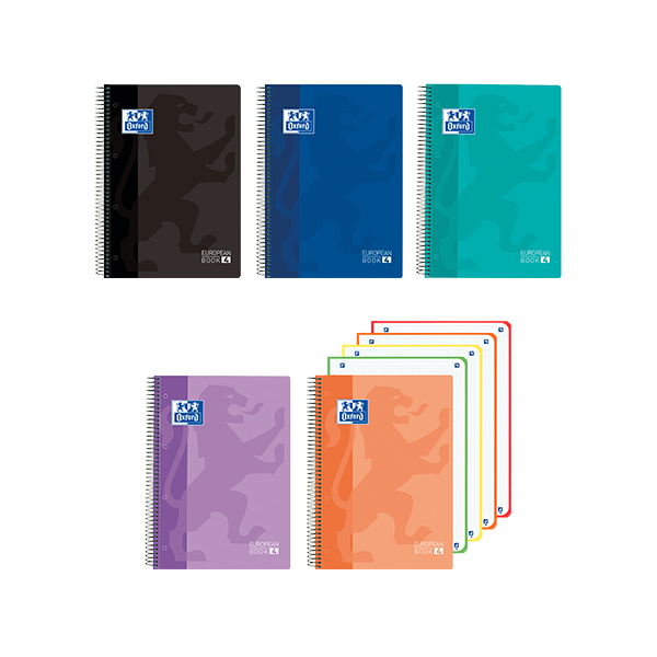Cuaderno microperforado Oxford European Cuarto 120 hojas cuadrícula 5x5