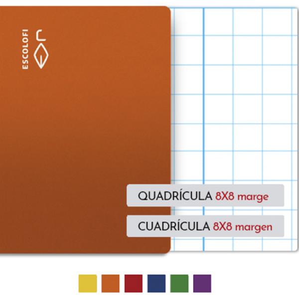 Libretas Escolofi Folio 50 hojas cuadricula 8x8