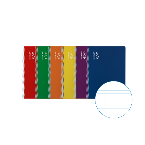 Cuaderno Escolofi Cuarto 50 hojas pauta 3 mm