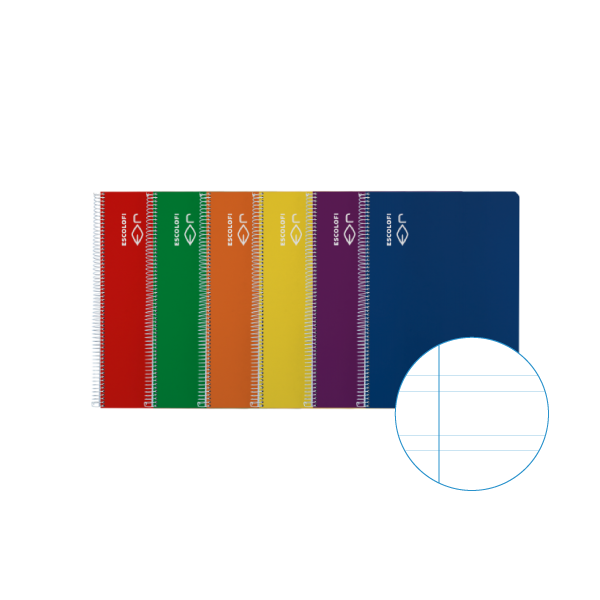 Cuaderno Escolofi Cuarto 50 hojas pauta 3,5 mm