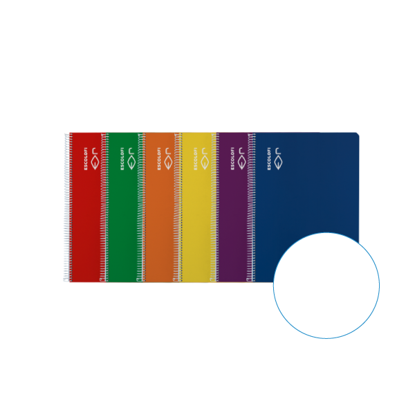 Cuaderno Escolofi Cuarto 50 hojas liso