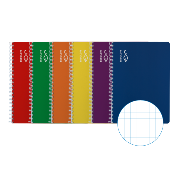 Cuaderno Escolofi Folio 50 hojas cuadrícula 5x5
