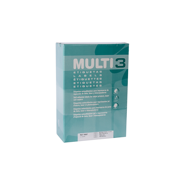 Etiquetas autoadhesivas MULTI3 A4 500 hojas