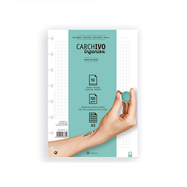 Recambios para cuaderno Ingeniox