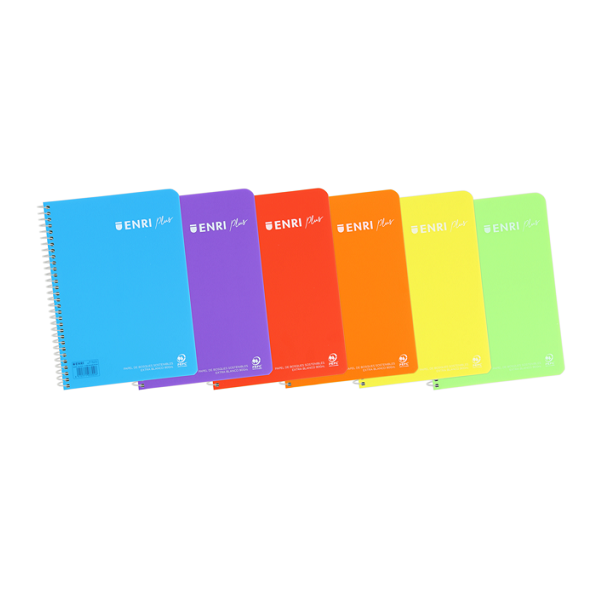 Cuaderno Enri plus tapa polipropileno Cuarto 80 hojas