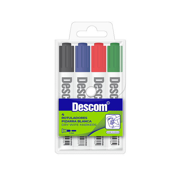 Estuche rotuladores pizarra blanca Descom