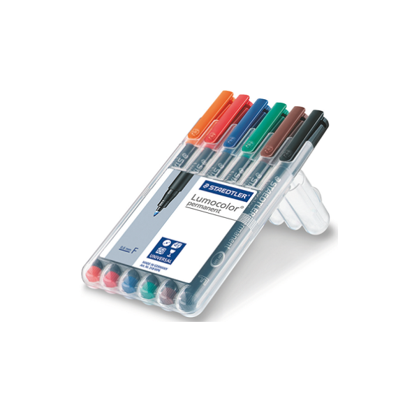 Estuche rotuladores permanentes Lumocolor