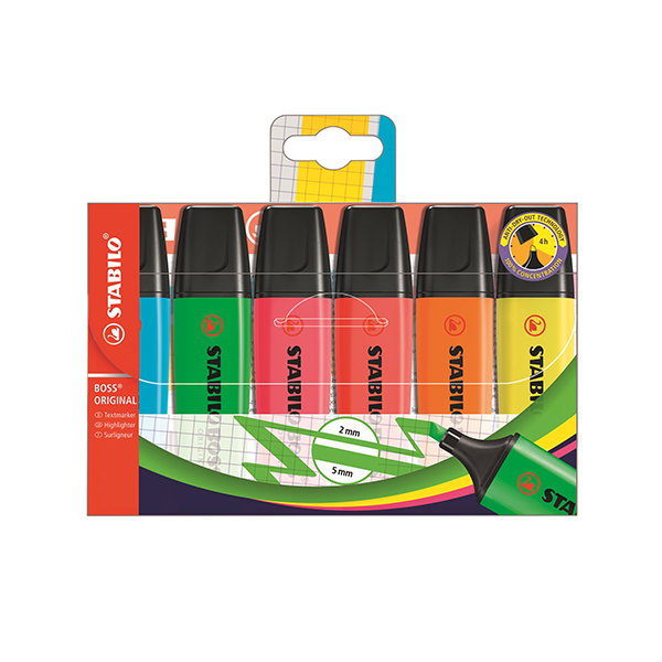 Estuche marcadores fluorescentes Stabilo Boss Original