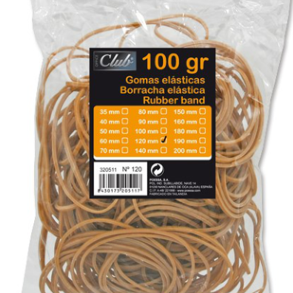 Gomes elàstiques 100 grams