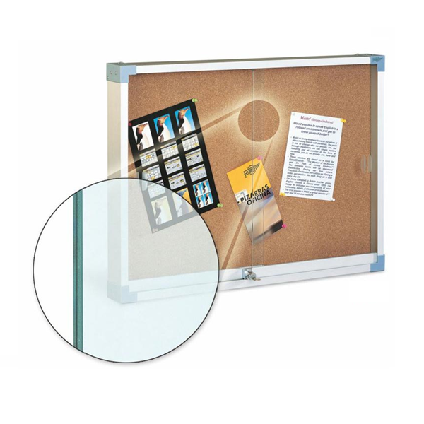 Vitrina de anuncios interior cristal seguridad Faibo