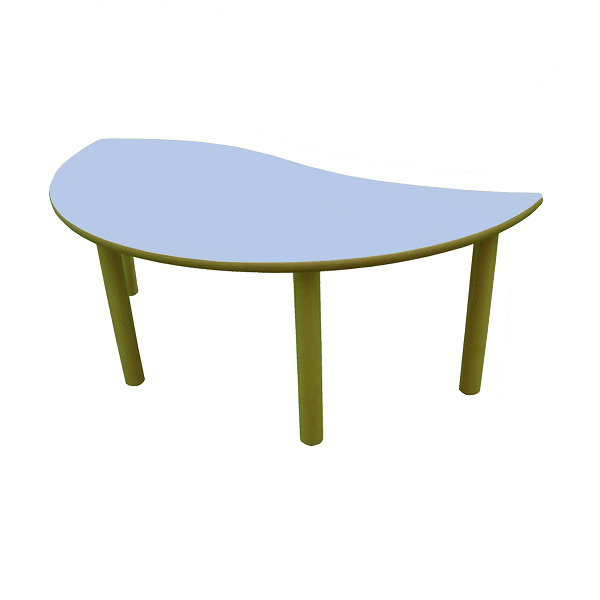 Mesa semiredonda onda 120x60 cm T2 53 cm