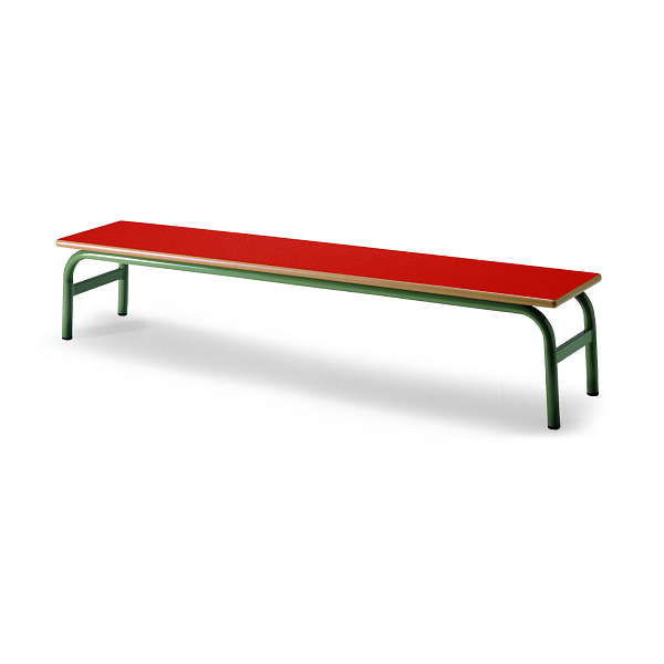 Banco infantil 394 altura 30 cm. patas verdes