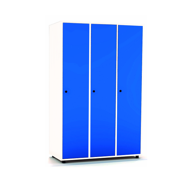 Taquilla blanca 1 puerta 3 columnas 40 cm