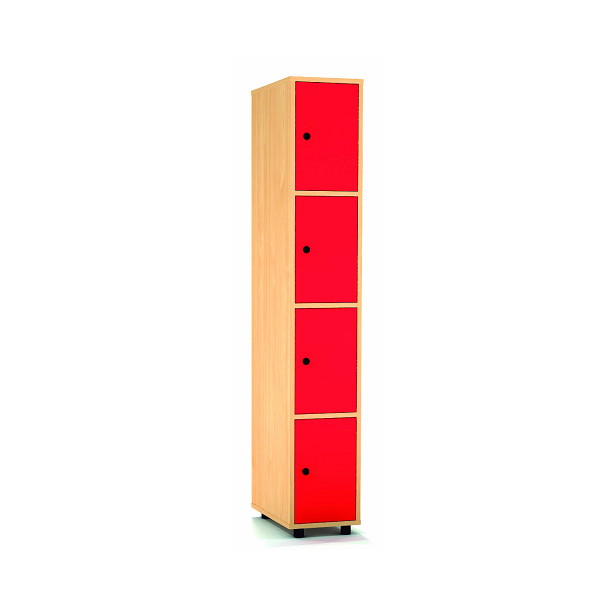 Taquilla haya 4 puertas 1 columna 30 cm