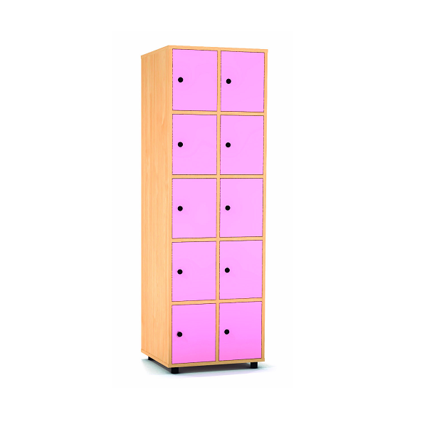 Taquilla haya 5 puertas 2 columnas 30 cm