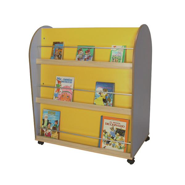 Mueble expositor libros haya ovalado 2 caras