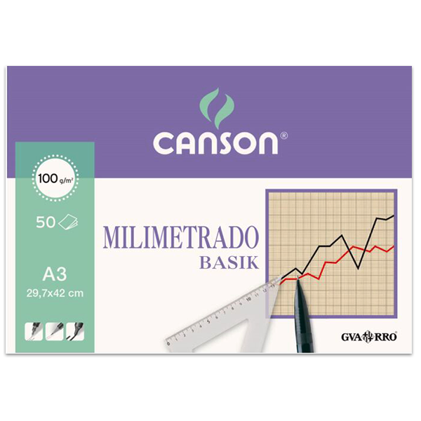 Bloc de papel milimetrado Guarro Basik