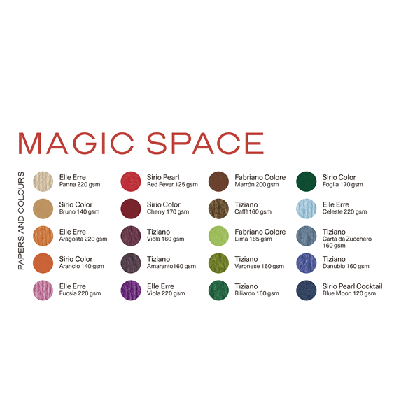 Cartulinas 32x24 cm Magic Space paquete 200 unidades