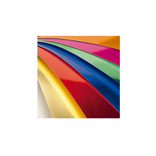 Cartulinas metalizadas 50x65 cm paquete 5 unidades