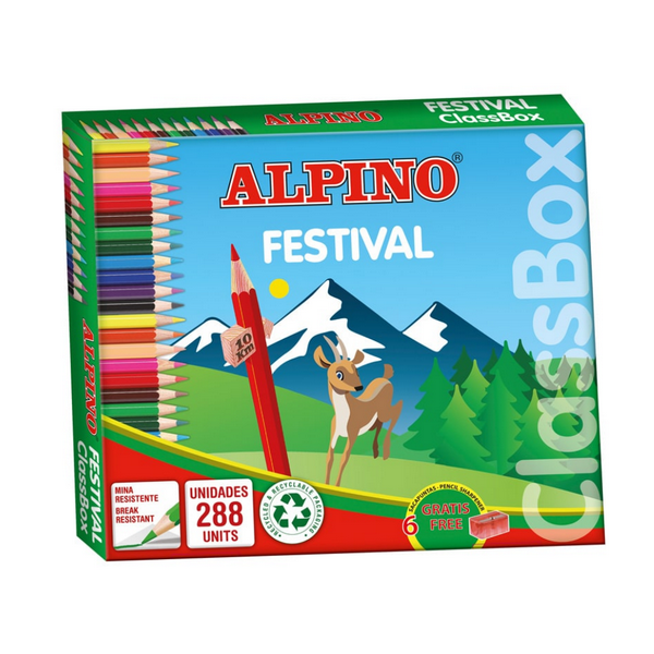 Kit escolar lápices de colores Alpino Festival