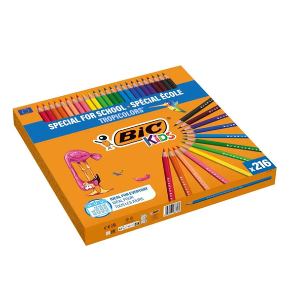 Kit escolar lápices de colores Bic Kids Tropicolors