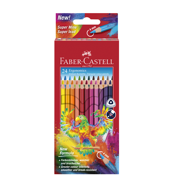 Lápices de colores ergonomicos Faber-Castell triangular