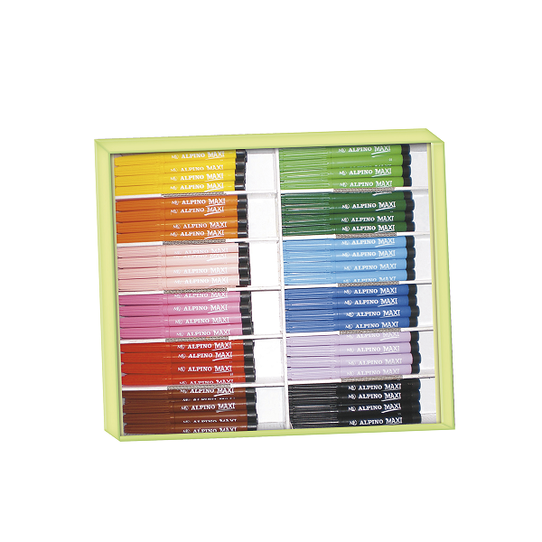 Kit escolar rotuladores Alpino Maxi economy pack