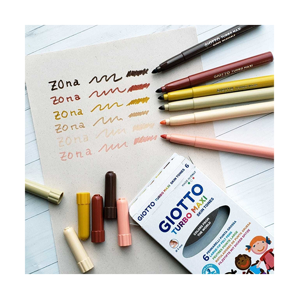 Rotuladores Giotto Turbo Maxi Skin Tones