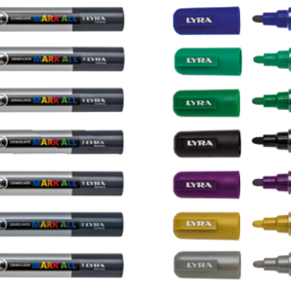 Marcadores permanentes Lyra Mark All M