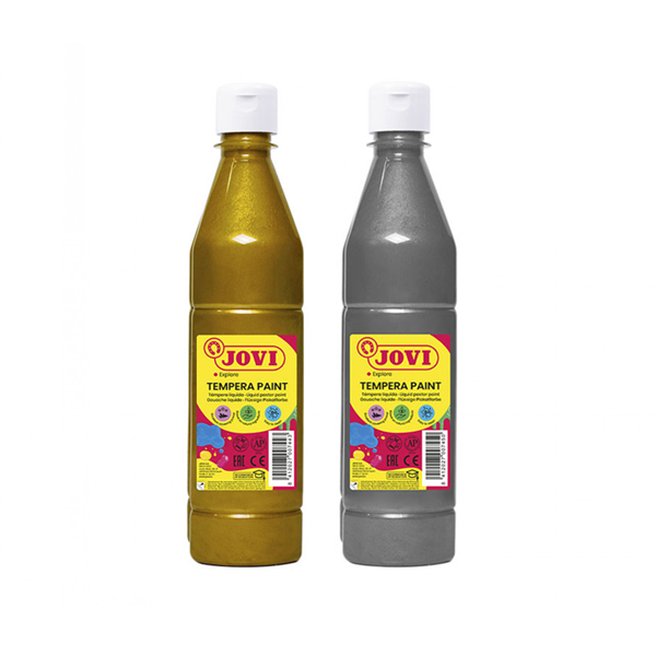 Pintura témpera líquida Jovi metal·litzada 500 ml