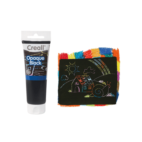 Pintura rascar Creall opaca Negre 120 ml