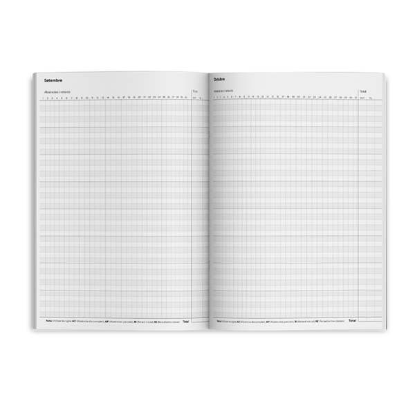 Cuaderno registro asistencia Additio