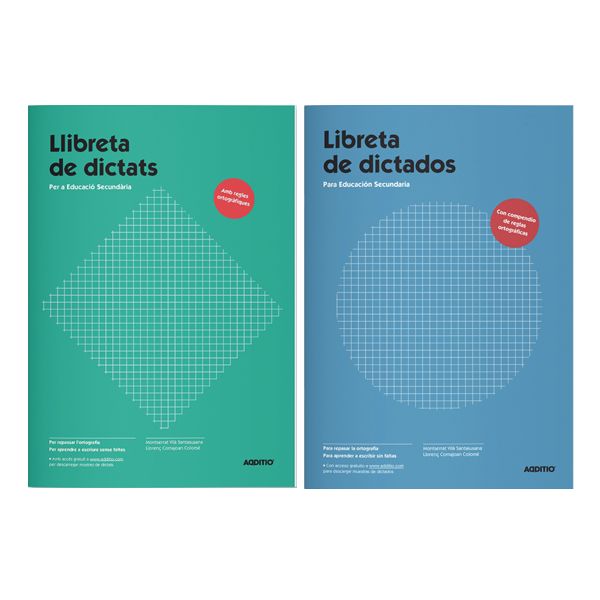 Cuaderno Libreta dictados Secundaria Additio