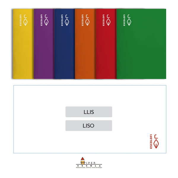 Libretas Escolofi Cuarto 50 hojas lisas