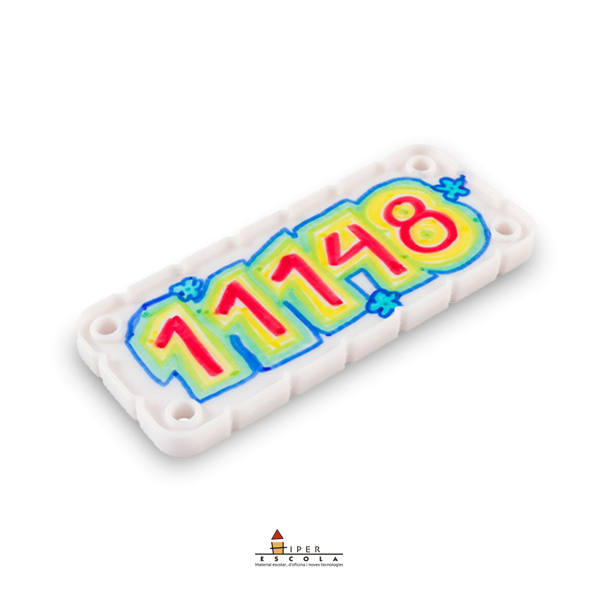 PLACA IDENTIFICATIVA EN BLANC PER ROBOTS VIQC
