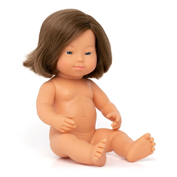 Bebé síndrome de down caucàsico 38 cm