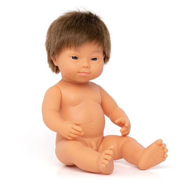 Bebé síndrome de down caucàsico 38 cm