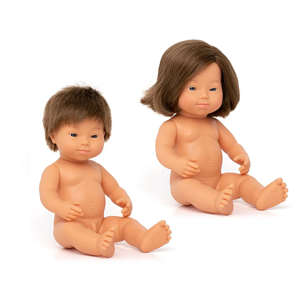 Bebé síndrome de down caucàsico 38 cm