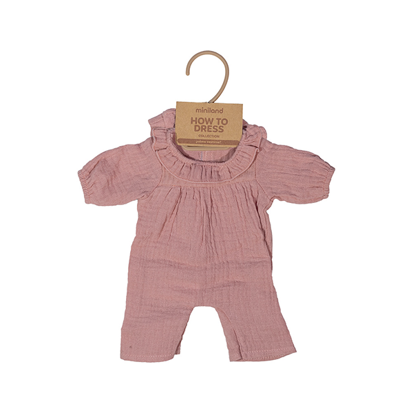 Pijama rosa con gorro 38 cm