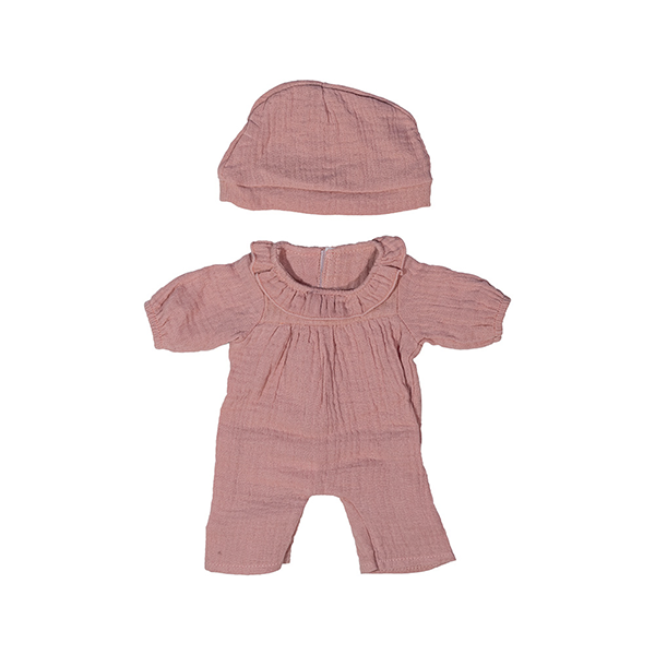 Pijama rosa con gorro 38 cm