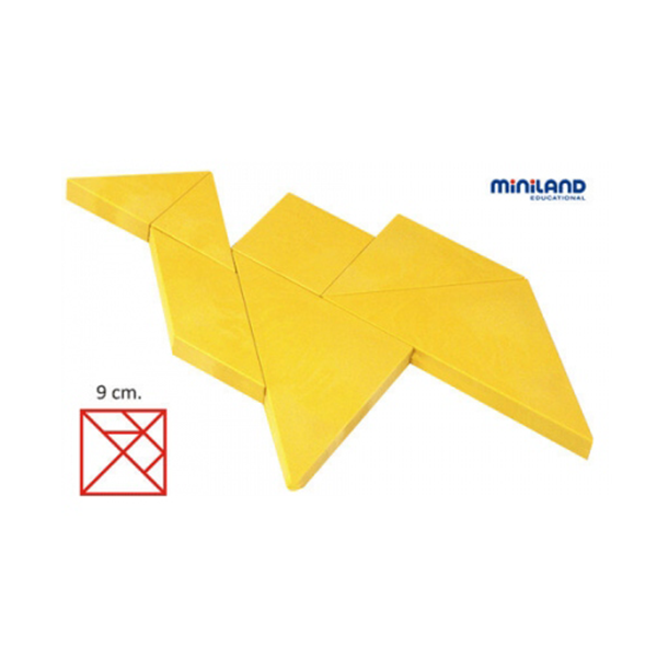 Lot 12 tangram plàstic