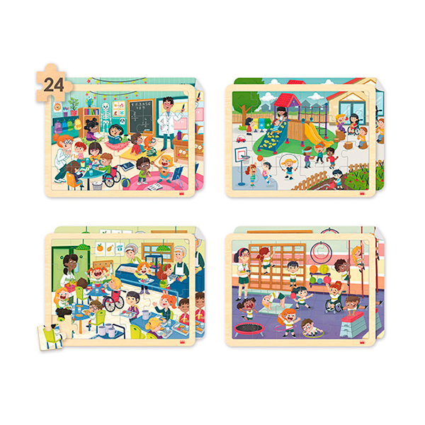 Set puzles Mi cole inclusivo