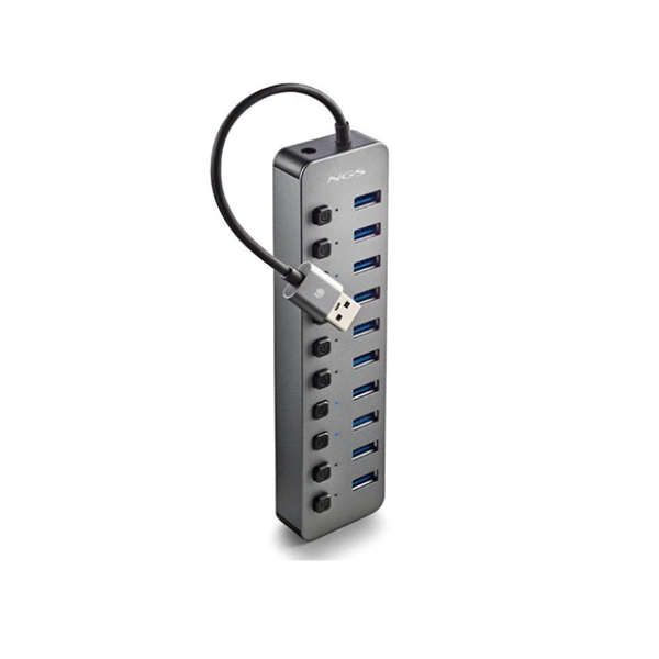 HUB USB 3.0 NGS amb connector tipus A mascle a un
