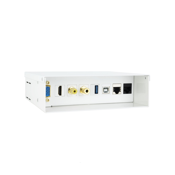 Caixa de connexions multimèdia.
