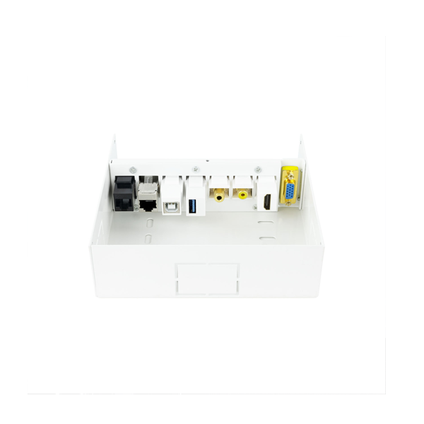 Caixa de connexions multimèdia.