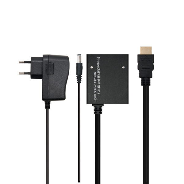 HDMI duplicador alta velocitat 1x2 amb alimentació